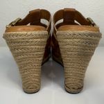 UGG  Hedy Embossed Leather Espadrille Wedge Sandals 7.5 VGUC Photo 6