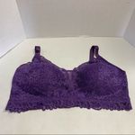 BALI, Purple Lace Bralette, Size, 2XL, Nylon & Spandex blend Size 2X Photo 4