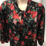 Jon & anna Jon & Ana Size Medium Floral Top With Neck Tie. New With Tags Photo 1