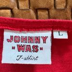 Johnny Was Vintage  Red T-Shirt Dress Photo 3