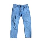 AGOLDE Riley High Rise Straight Crop Stretch Blue Size 30 Photo 2
