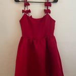 Elliatt  / Revolve Red Mini Dress with Bow Straps Photo 6