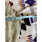 Meghan Matthews Cream/Green Floral Chiffon Tank Dress Size 16 Lined Ruffle Flowy Brown Photo 6