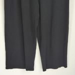 Eileen Fisher  Black Flat Front Seamless Cropped‎ Lagen look Pants Womens Medium Photo 2