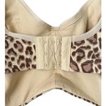 Leopard Print Full Coverage Bra 40DD Maximalist 90s Y2K Retro Soft Glam Lingerie Size XL Photo 3