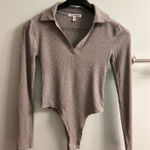 Steve Madden  Grey V-Neck Long sleeve Tops Photo 0