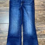 Good American  High Rise Flare Jeans Size 00-4 Dark Wash Denim Stretch High Rise Photo 0
