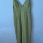 Love, Bonito Layton Padded Plunge Midi Dress NWT Avocado Green NEW Medium Photo 1