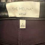 Wilfred Aritzia  Melina Faux Leather Pants‎ Black Size 4 Photo 5