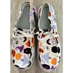 UNBRANDED | Women's Halloween Print Slip On Loafers Shoes | 8 White Photo 1
