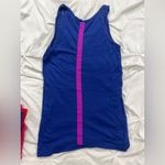 Blue Tank Top with Pink Stripe Photo 1