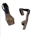 Good American NEW  Ankle Strap Sandal In  Leopard Photo 6