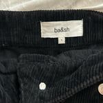 Ba&sh  Dora Black Corduroy Denim Button Mini Skirt with Pockets size 1 Photo 2