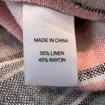 Drew Anthropologie  Emerson Pastel Stripes Linen Blend Bandeau Jumpsuit Size S Photo 9