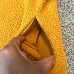 Old Navy  Sherpa Fleece Quarter Zip Pullover Jacket Mustard Yellow Size L Photo 2