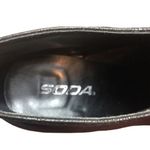 Soda  Womens‎ Heeled Bootie Size 7.5 Faux Leather Black Lace Up Boots 3" Heel Photo 4