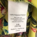 Time and Tru Floral Open Front Cover up Kimono Z29 Yellow Size L Photo 5