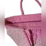 NWOT Naraya Tote Quilted Pink Floral with Bow Photo 3