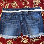 Hudson Jeans Hudson Jeans Dark Blue Frayed Jean Shorts Size 30 USA Photo 6