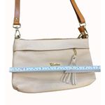 Valentina womens cream genuine Italian Leather womens shoulderbag purse SKU 6651 Photo 5
