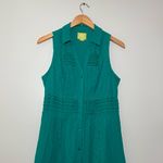 Anthropologie  Maeve Swiss Dot Crochet Shirt Dress Sleeveless Photo 1