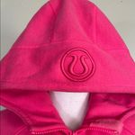 Lululemon  Scuba Hoodie Full Zip 6 Pink Hooded Sweatshirt Thumbholes Logo Photo 6