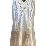 Victoria's Secret Victoria’s Secret Ivory Satin Slip Dress L • Lace & Sequin Detail Photo 0
