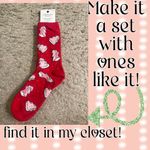 American Eagle Outfitters AE Aerie Grey Reindeer Fair Isle & Cream Crew Sock Set Photo 13
