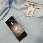 White House | Black Market  NWT Baby Blue Faux Wrap 3/4 Sleeve Surplice Tee Photo 5