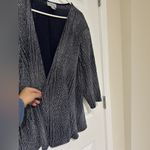 Catherines New women’s plus size navy silver sparkly jacket cardigan 24W Photo 1