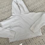 SASKI Oversized Cropped Hoodie Sweatshirt White (Medium) Photo 3