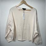 Sanctuary  Chill Out Ballet Neck Sweater Ivory Beige Size‎ L/XL Photo 0