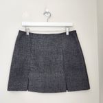 American Vintage Vintage Y2K Urban Girl Gray High Waisted Mini Skirt Side Slits Office Siren M Photo 8