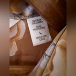 Victoria's Secret Vintage Victoria’s Secret Floral Long Sleeve Satin Nightshirt Gold Gray Size L Photo 4