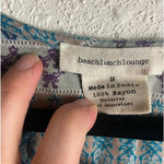 Beach Lunch Lounge Size Small Tank Dress Rayon Bohemian Morrocan Costal Blue Photo 4