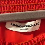Amanda Uprichard Red Ruffle Off-Shoulder Mini Dress, Size M Photo 1