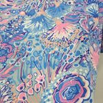 Talbots Bright Flowing Floral Lace Trim Tunic Beachy Casual Colorful Size 1X Photo 4