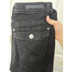 Rock & Republic Low Rise Black Cropped Kendall Jeans Size 8 Flap Pockets Grunge Photo 2