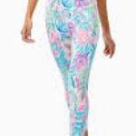 Lilly Pulitzer Weekender High Rise Midi Leggings in Multi Swizzle Print Size XXL Photo 0