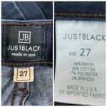 Just Black  Women's 8" Low Rise Dark Wash Indigo Skinny Ankle Jeans Size 27 Photo 9