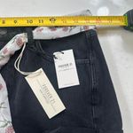 Forever 21 NWT Jean Shorts 29 Womens Black Raw Hem Distressed Floral Scarf Belt Photo 5