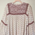 Knox Rose  Border Print Bell Sleeve Dress in Ivory, XXL Photo 6