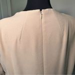 Liz Claiborne Vintage Cream Sheath Midi Dress with Shoulder Pads 12 Photo 5