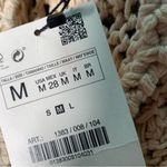 ZARA New  Crochet Knit Hooded Short Sleeve Sweater size M Photo 7