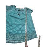 Roz & Ali  Aqua/brown Blouse Sz S NWT Photo 5