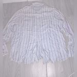 Divided H&M Women’s Striped Button Down Linen Top Photo 1