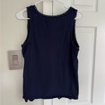 Anthropologie Porridge Tank Top Womens Size M Navy Lace Lined Cotton Beach Boho Blue Size M Photo 6