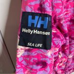 Helly Hansen Vintage 90s Hansen pink sea life‎ floral bomber jacket size large women Norway Photo 5