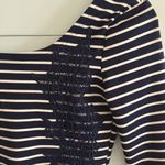 Free People  Navy & Cream Striped Fitted Dress Size XS Photo 1