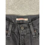 Levi's  High Waisted Mom Jeans Womens 26 Black Distressed 100% Cotton Dark‎ Wash Photo 4